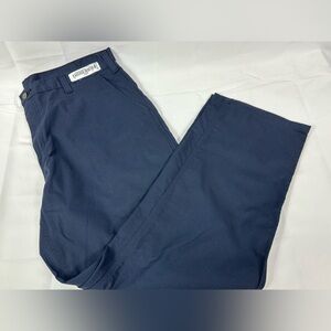 COPY - CARHARTT 40x30 Lightweight CARPENTER DUNGAREE FIT Navy Blue Work Pants 3…